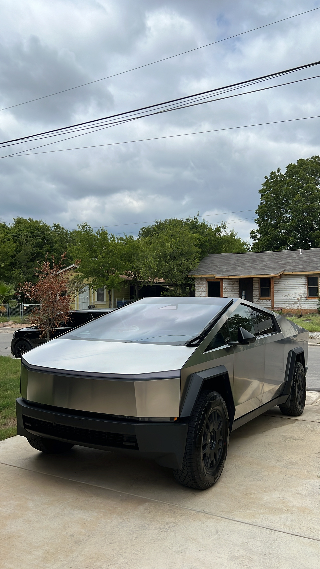 Tesla Cybertruck front exterior after detail