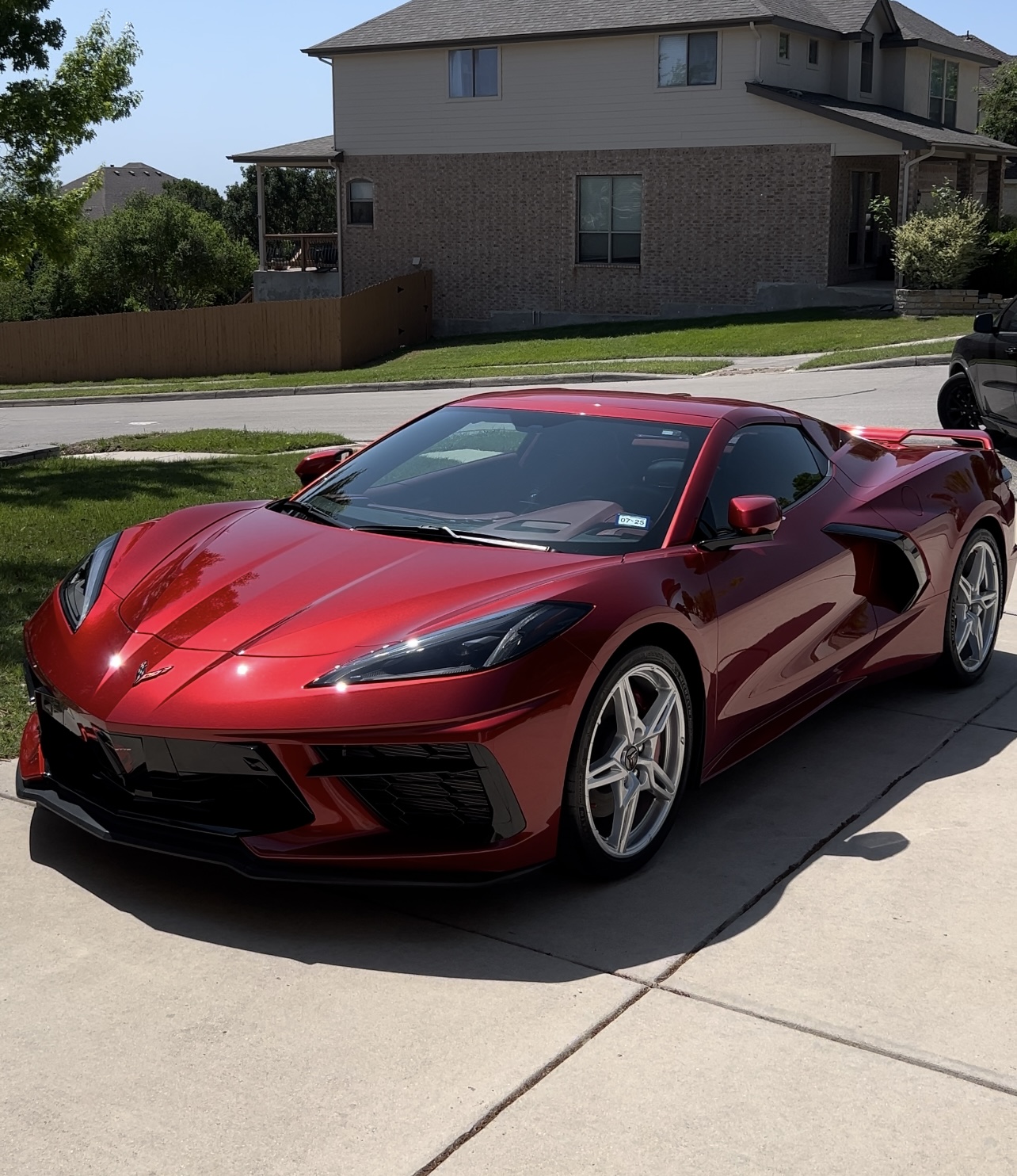 Corvette front angle after exterior detail