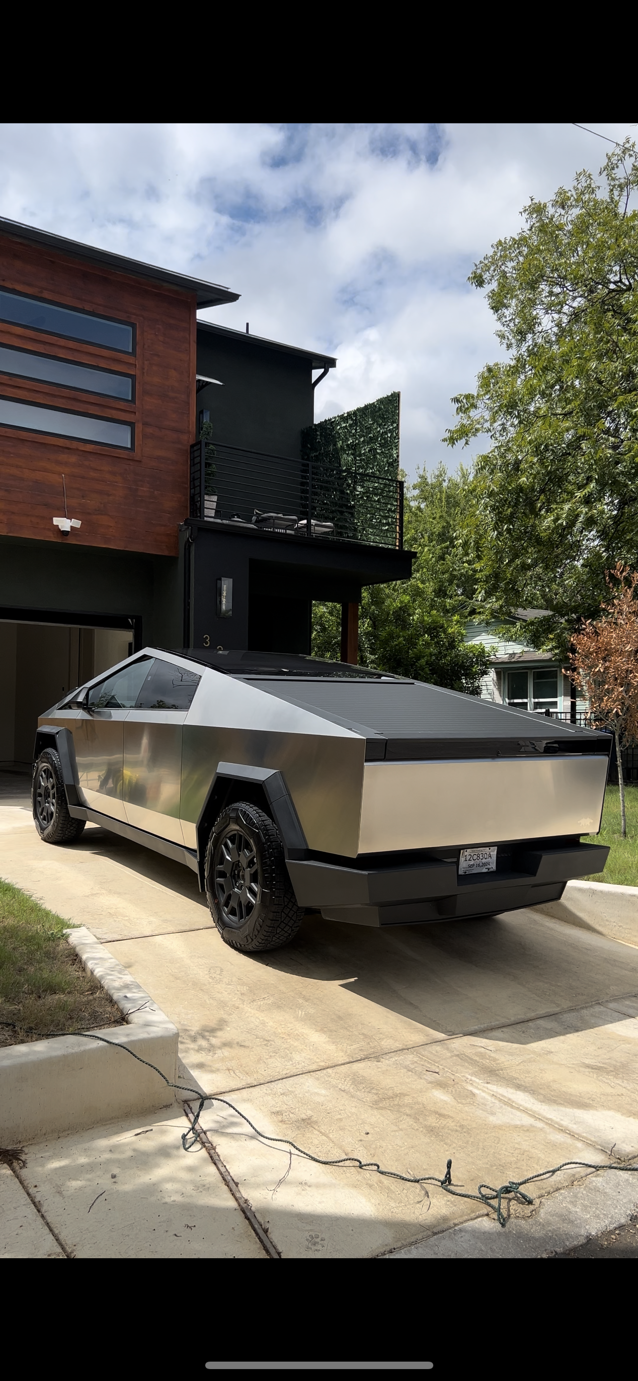 Tesla Cybertruck rear exterior after detail