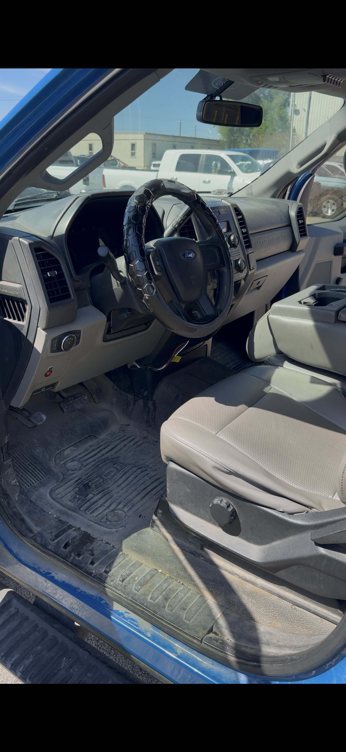 Fleet vehicle interior before detailing