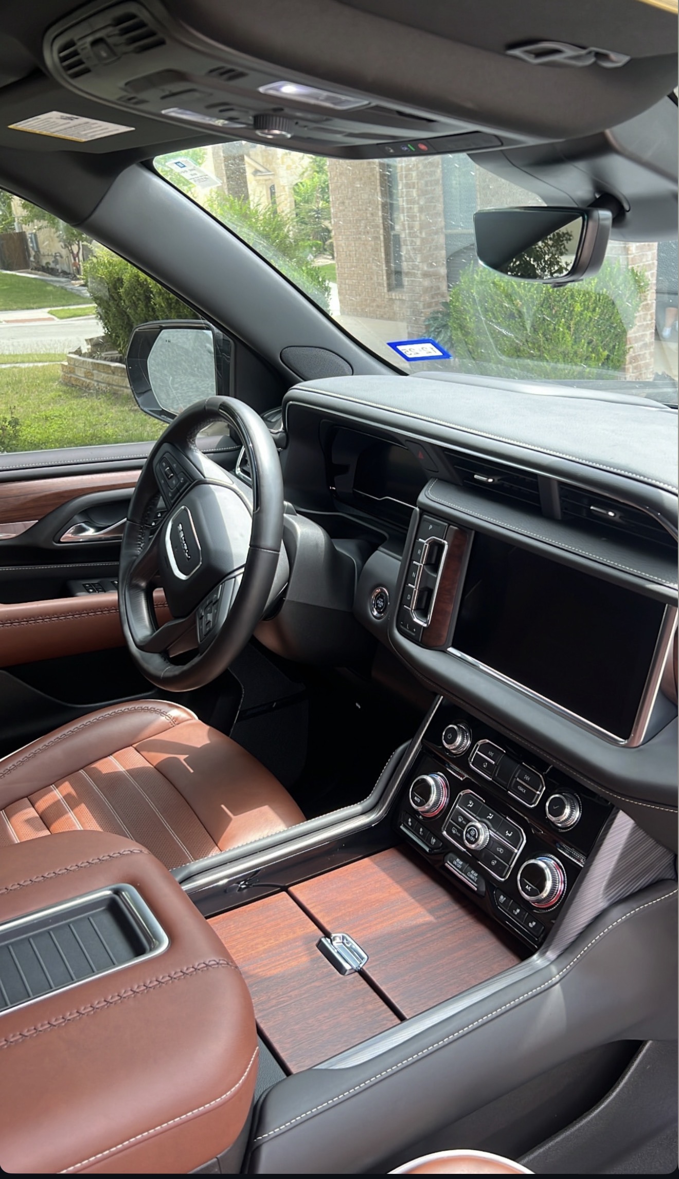 GMC Yukon Denali interior driver seat and dashboard
