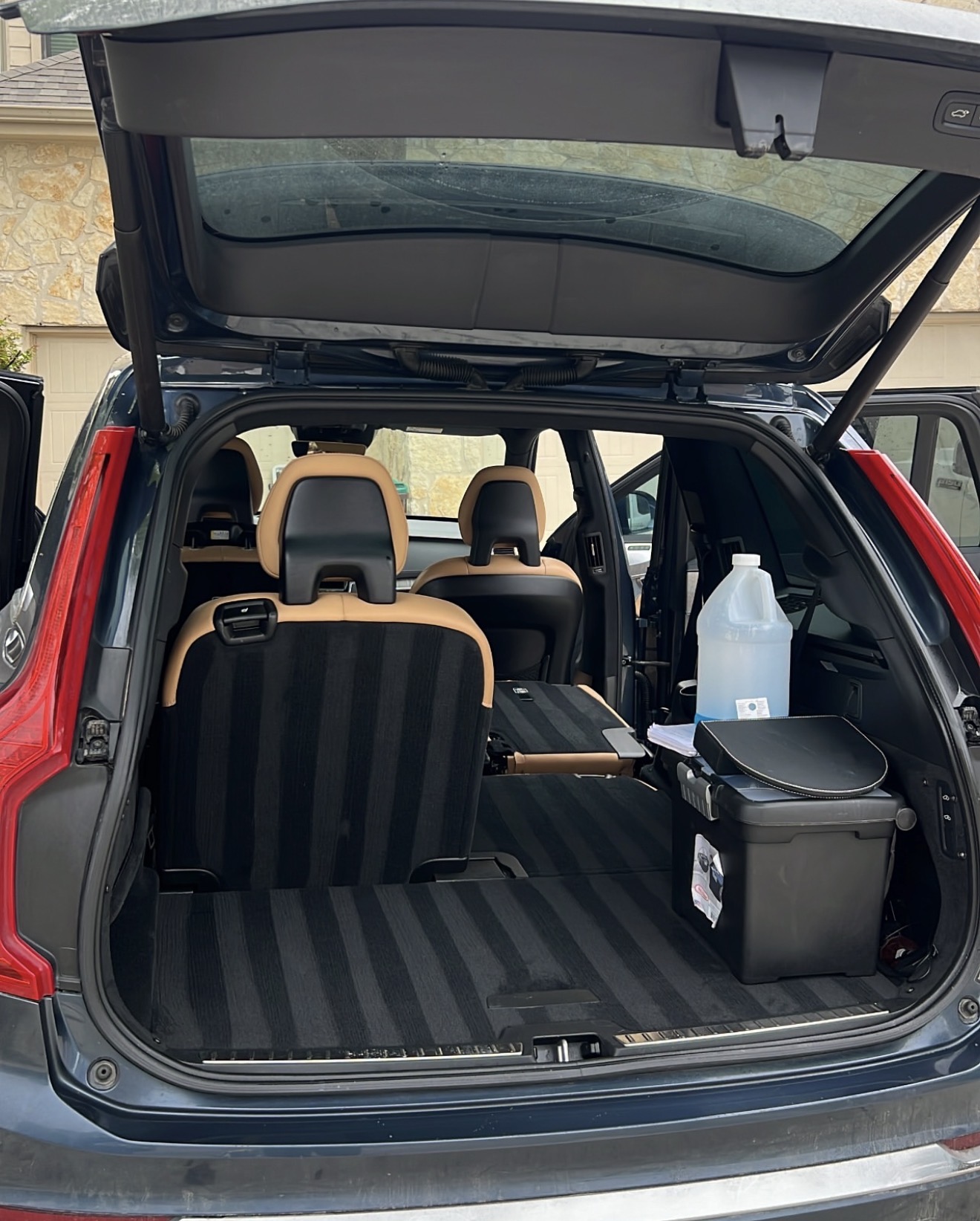 Volvo SUV rear cargo area after deep clean
