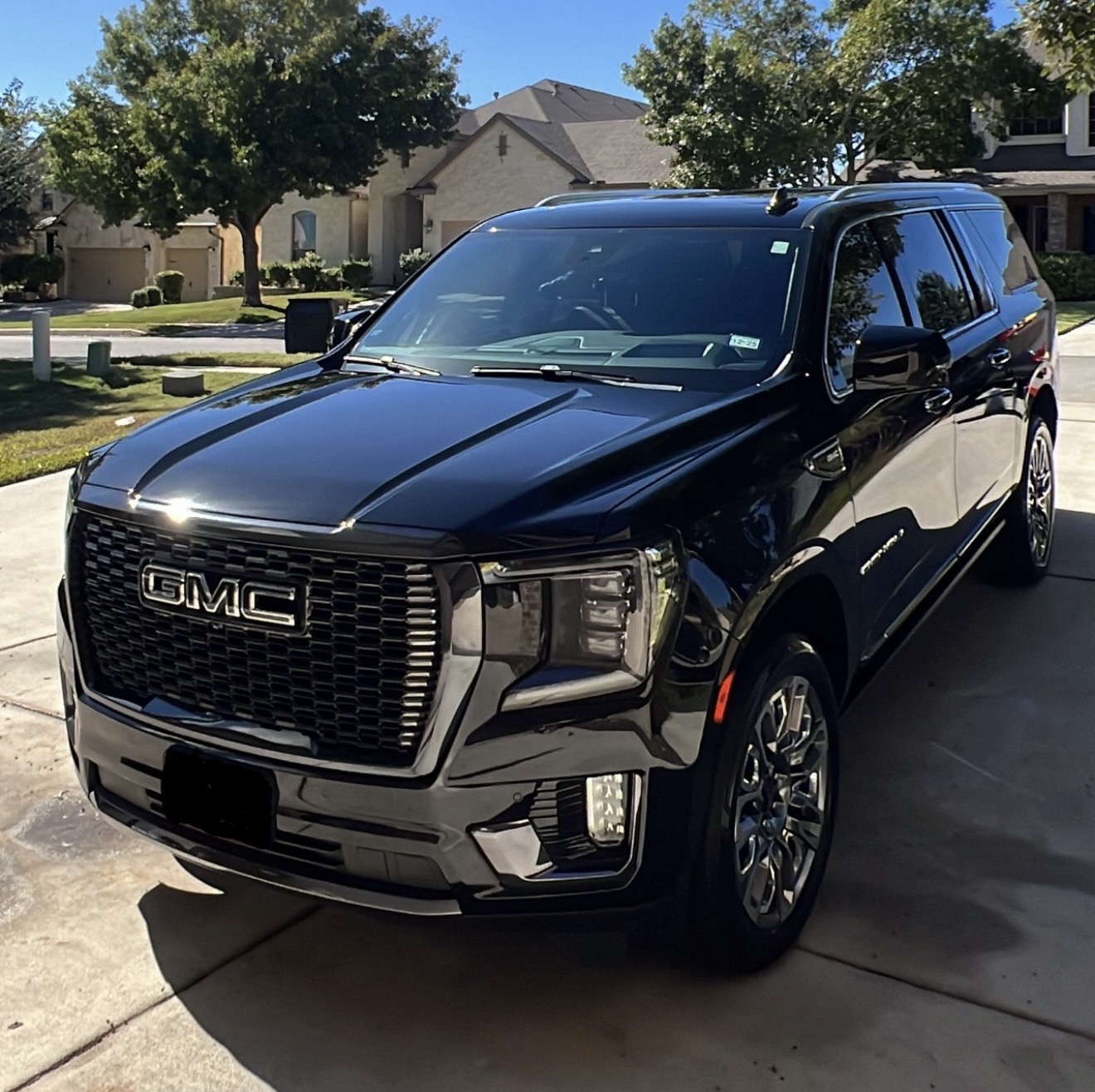 GMC Yukon Denali exterior front after detail